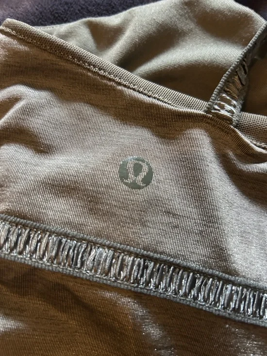 lululemon athletica Olive Green Performance Tank Top - Picture 2 of 3